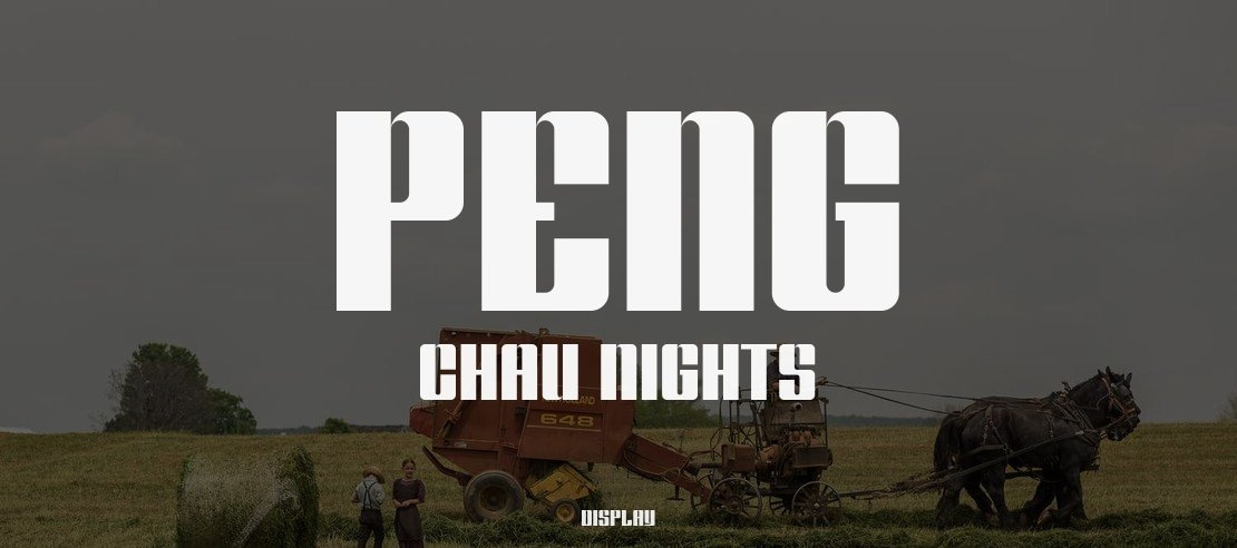 Peng Chau Nights Font