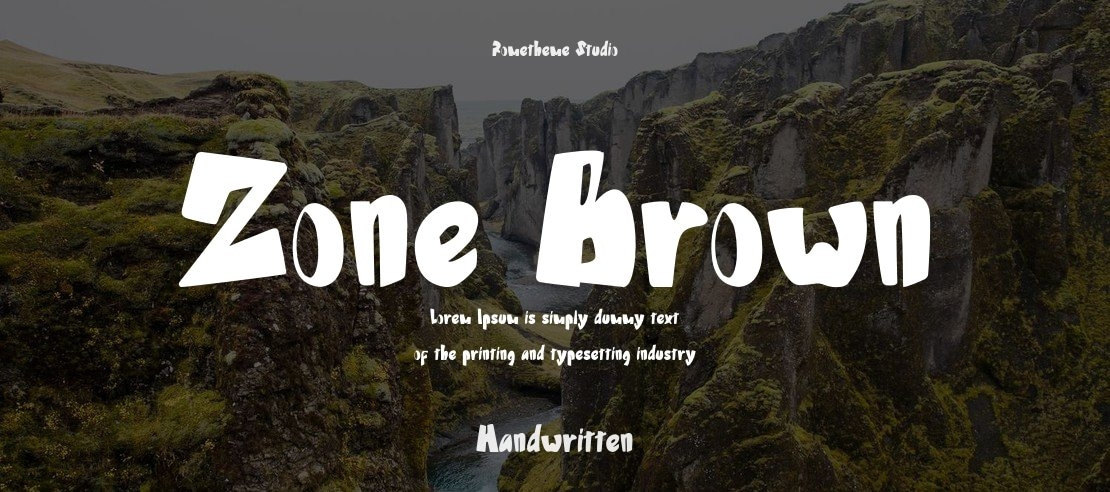 Zone Brown Font