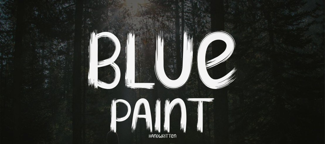 Blue Paint Font