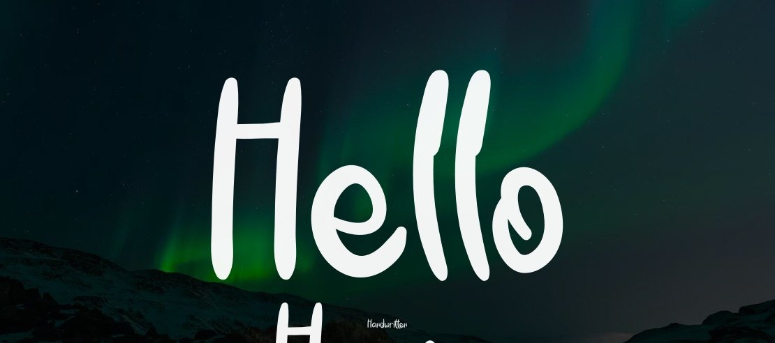 Hello Home Font