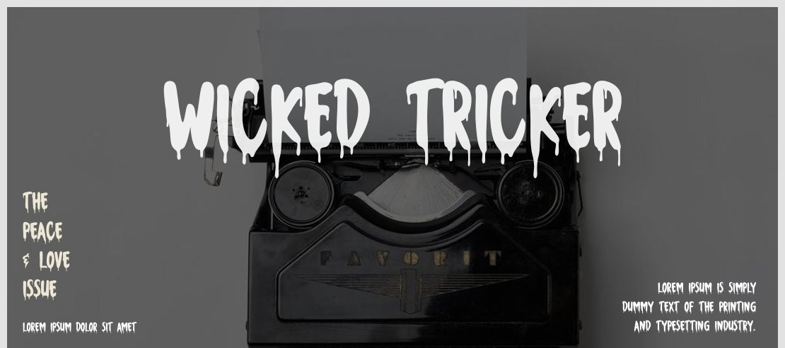 Wicked Tricker Font