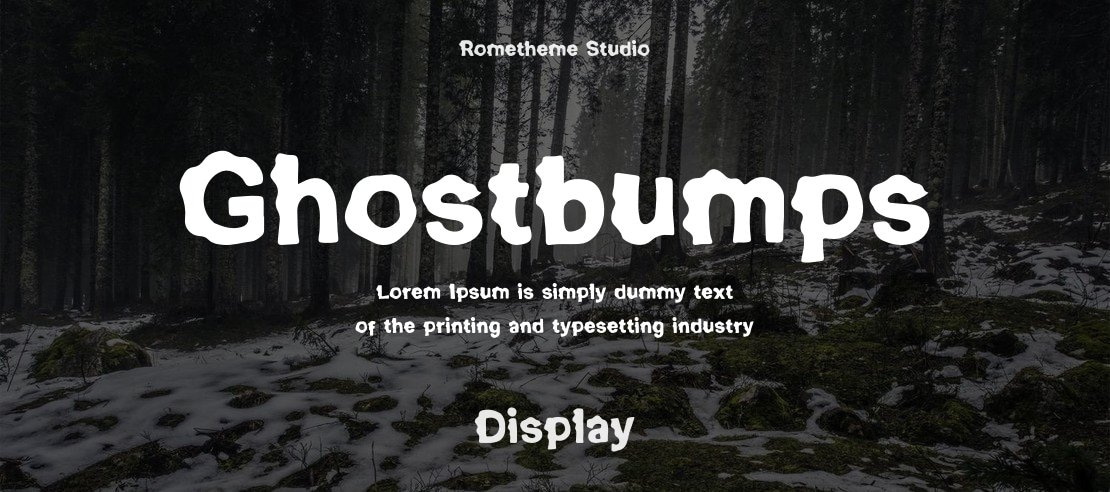 Ghostbumps Font