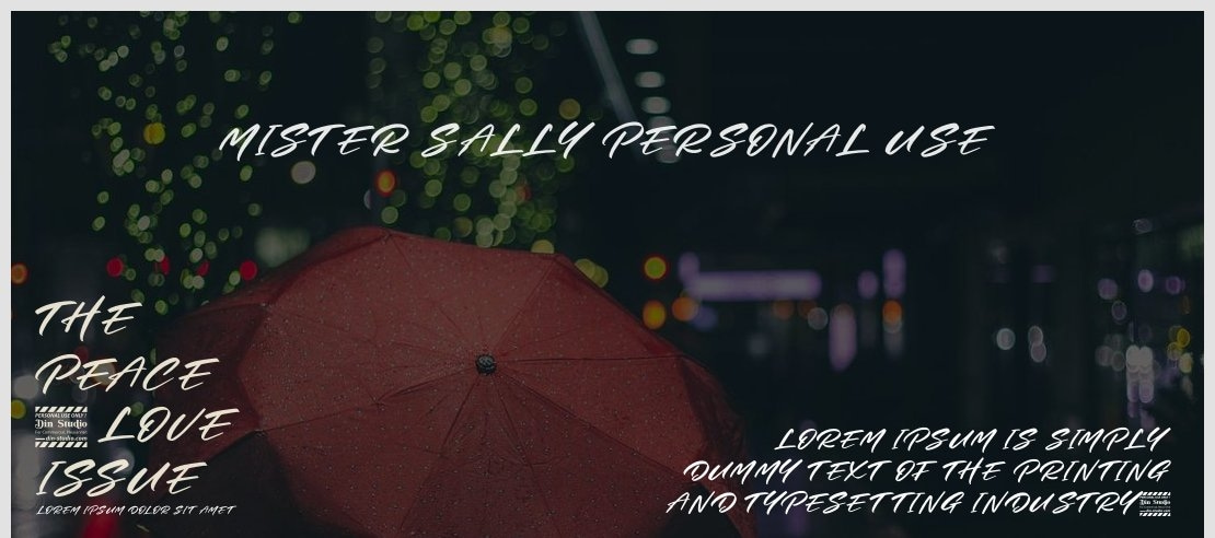 Mister sally Personal Use Font