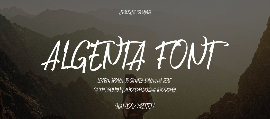 Algenta Font