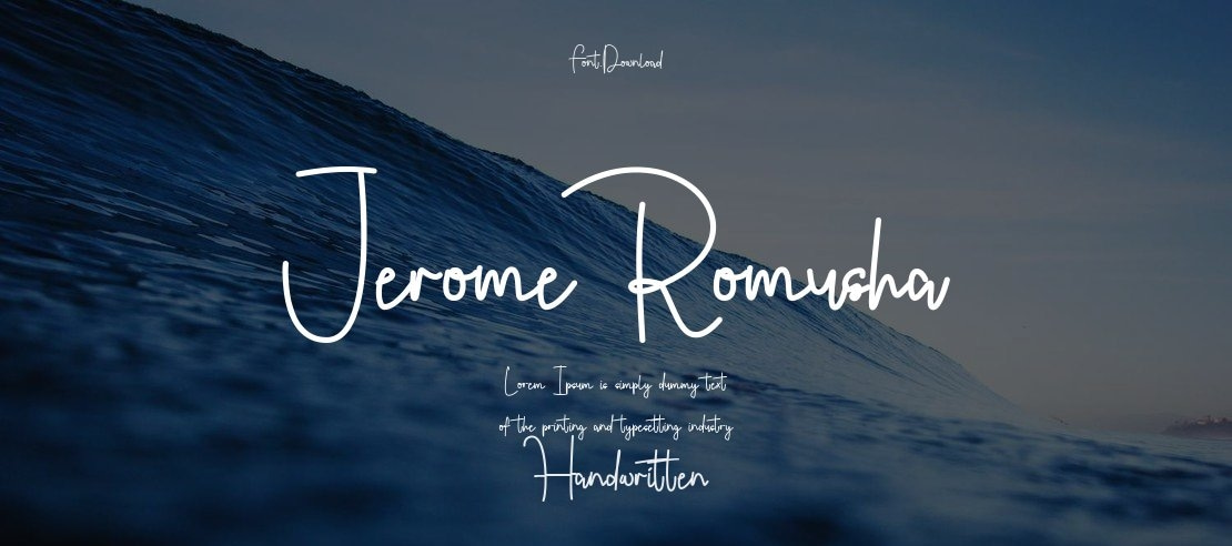 Jerome Romusha Font