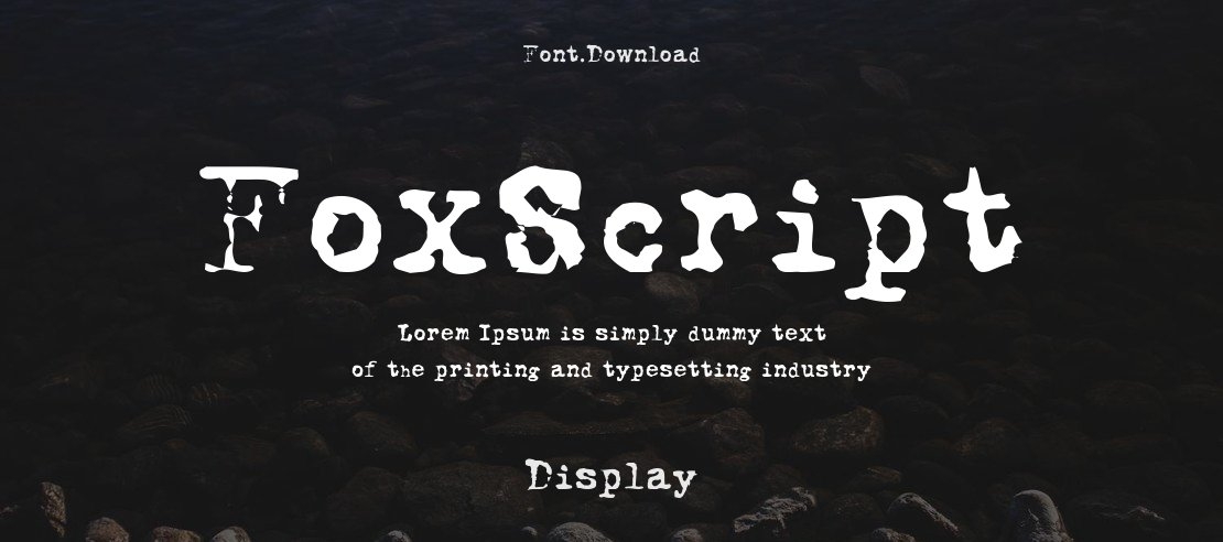 FoxScript Font