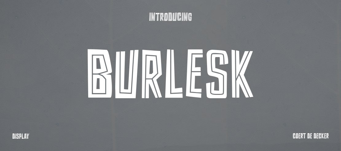 Burlesk Font