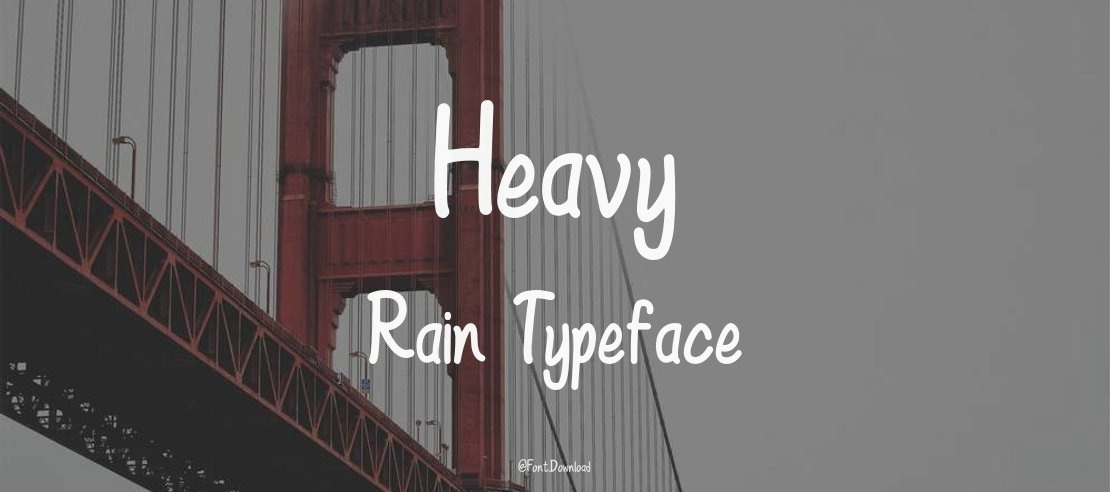 Heavy Rain Font