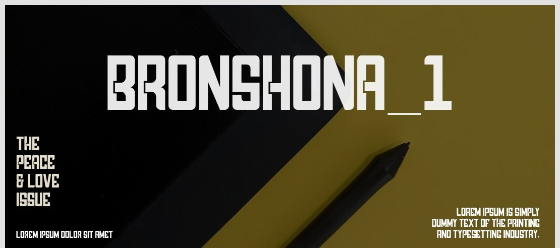 BRONSHONA_1 Font