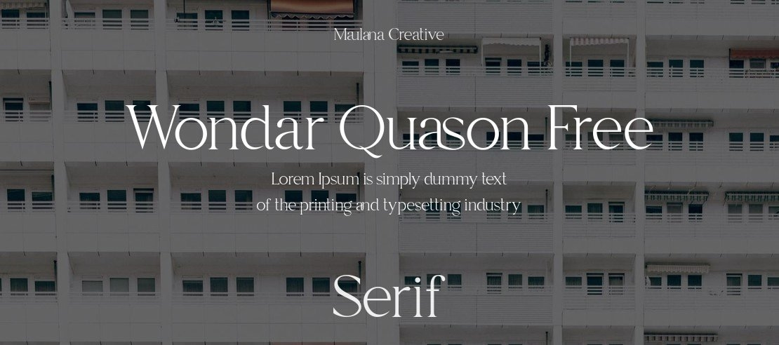 Wondar Quason Free Font