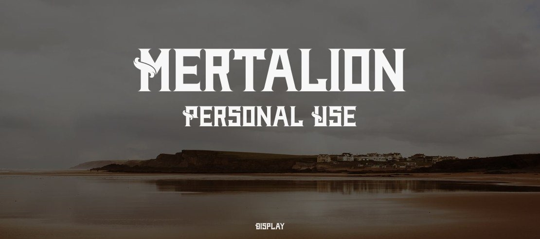 Mertalion Personal Use Font