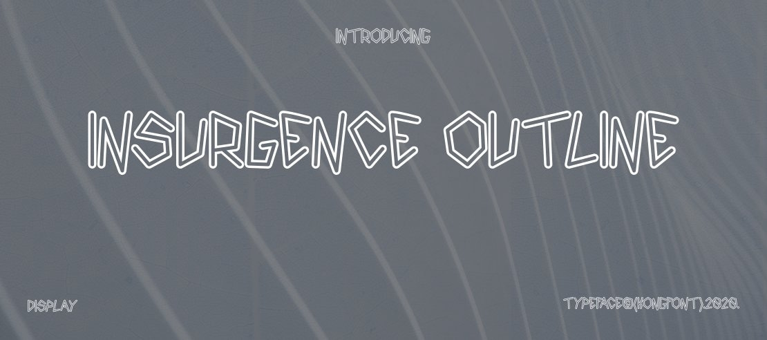 Insurgence Outline Font Family