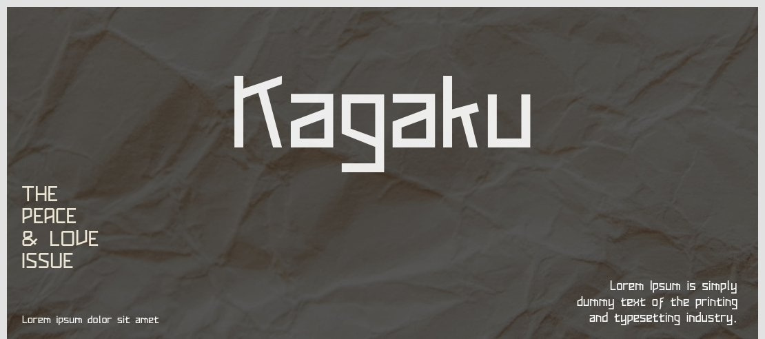 Kagaku Font