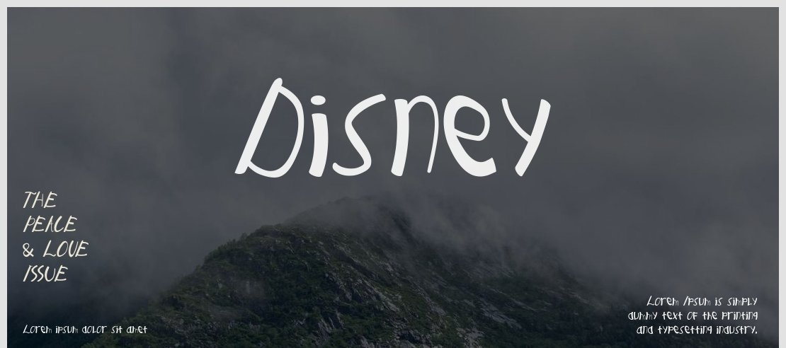 Disney Font