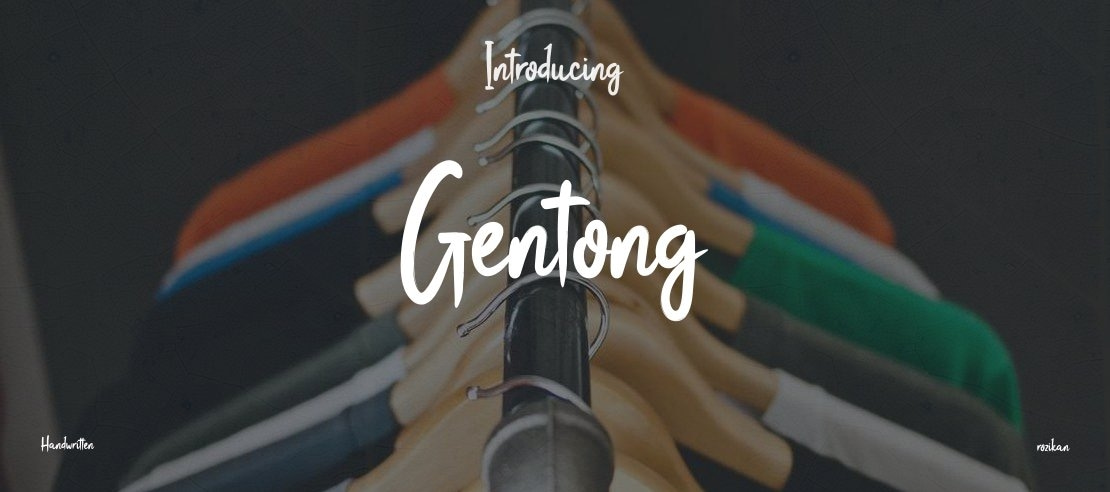 Gentong Font