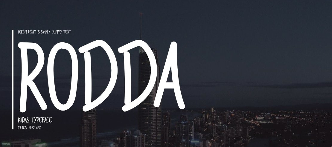 Rodda Kidas Font