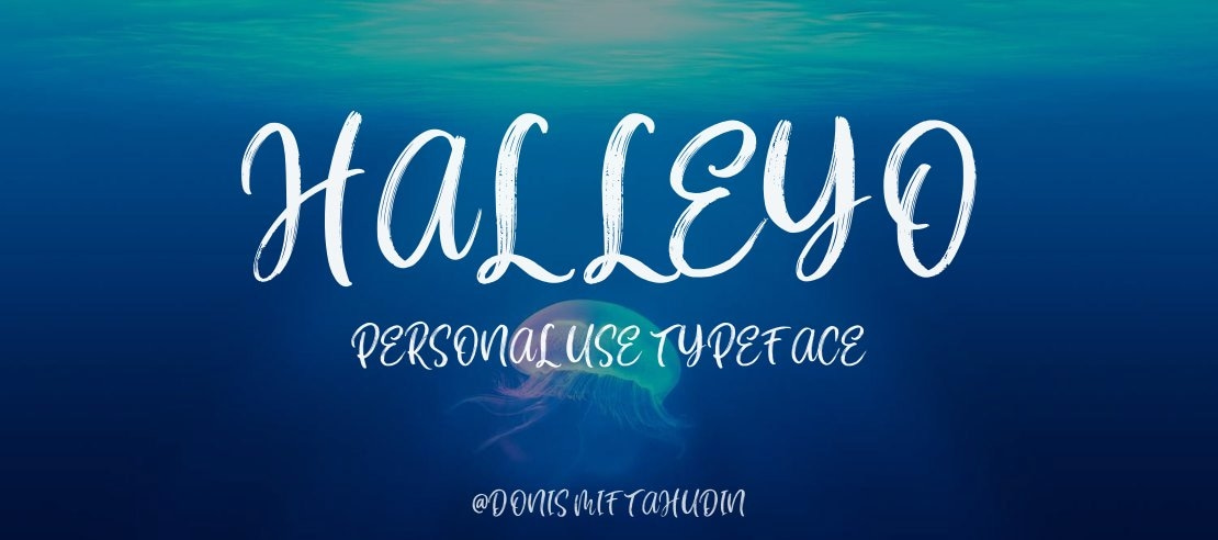 Halleyo Personal Use Font