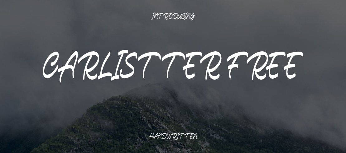 Carlistter FREE Font
