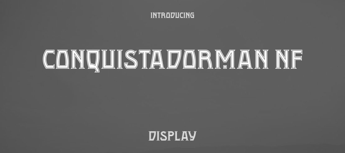 Conquistadorman NF Font