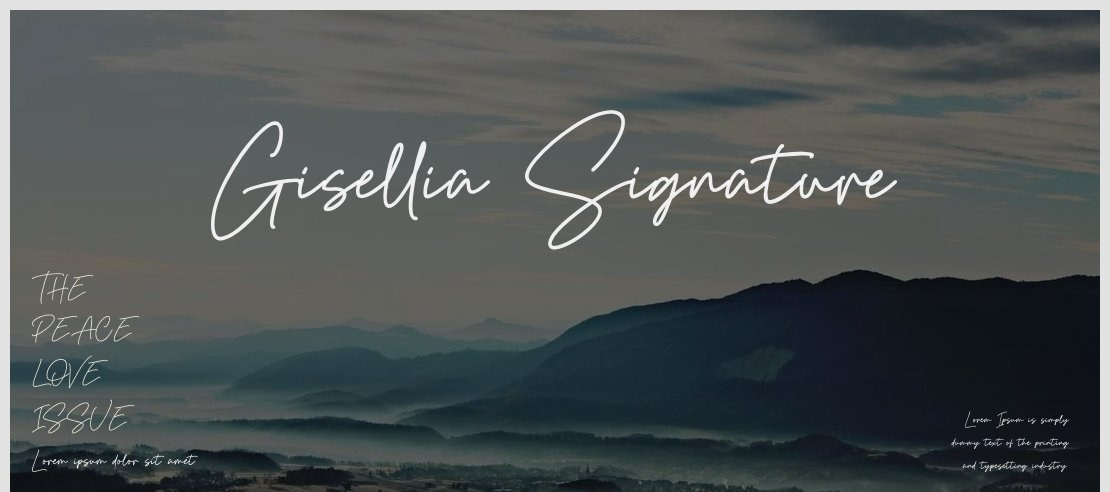 Gisellia Signature Font