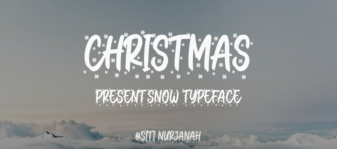 Christmas Present Snow Font