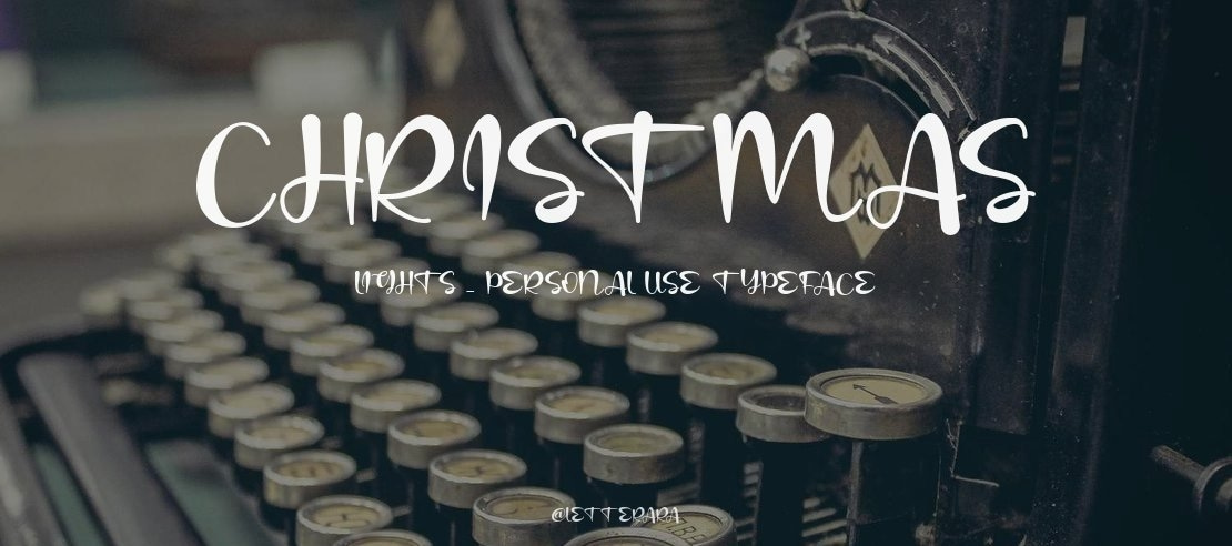 Christmas Lights _ Personal Use Font