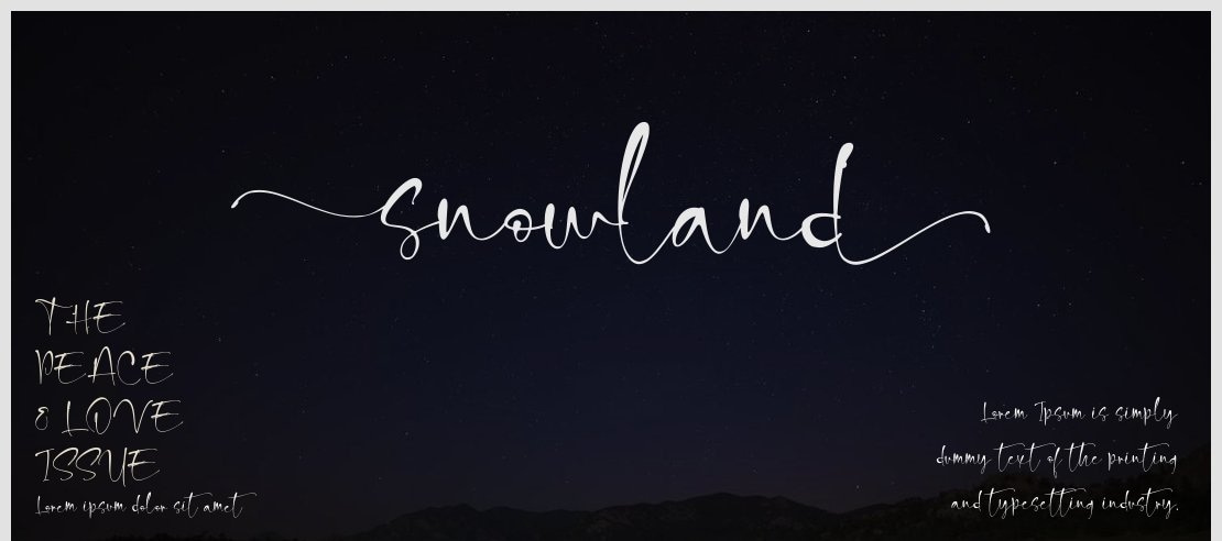 snowland Font