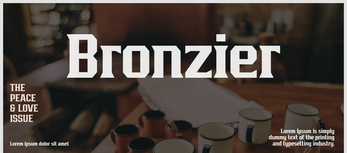 Bronzier Font