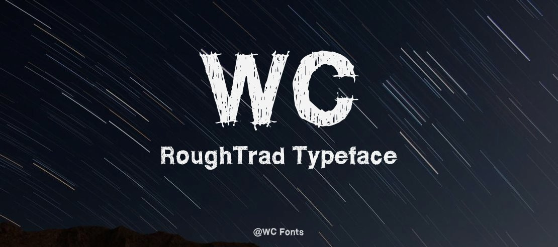 WC RoughTrad Font
