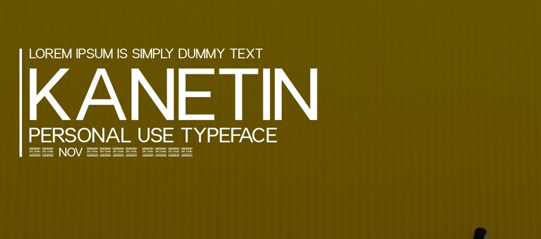 Kanetin Personal Use Font