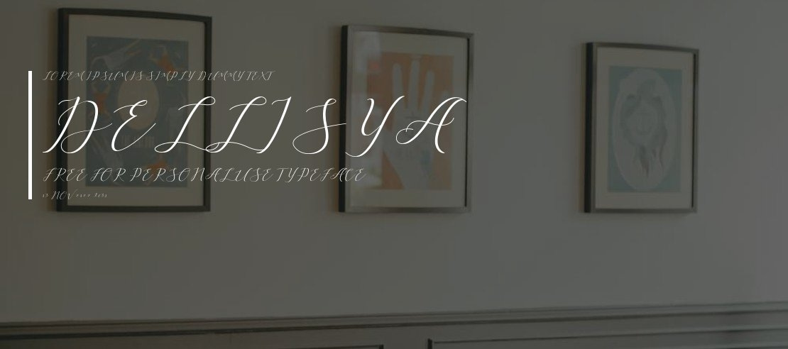 Dellisya Free For Personal Use Font