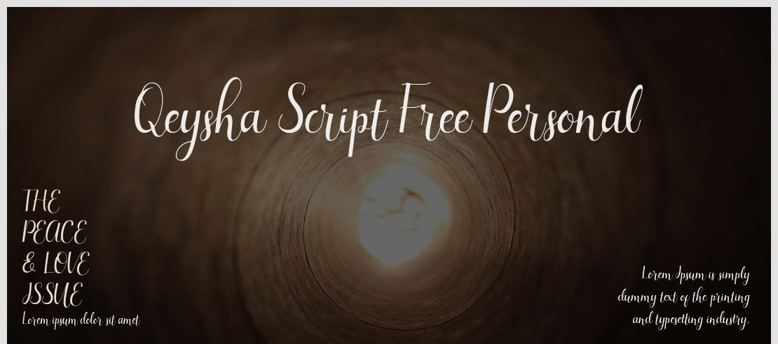 Qeysha Script Free Personal Font