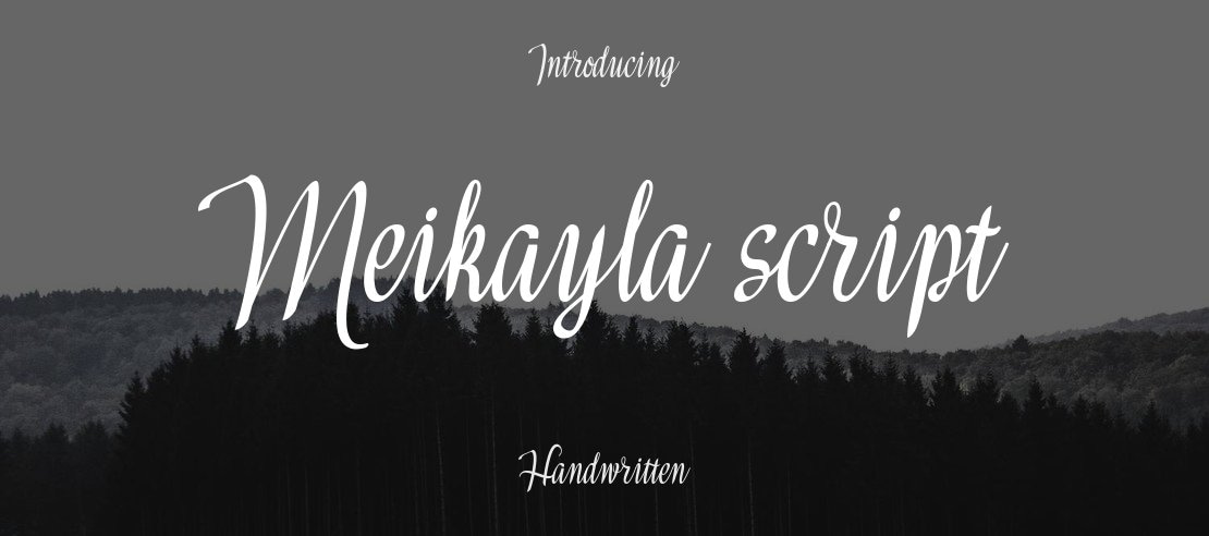 Meikayla script Font