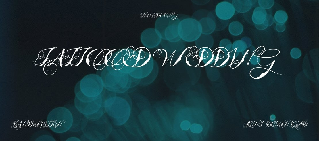 Tattooed Wedding Font