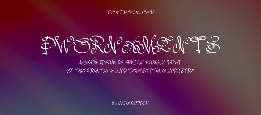 PWOrnaments Font