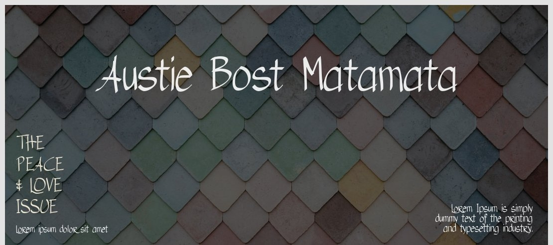 Austie Bost Matamata Font