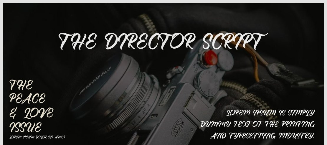 The Director Script Font