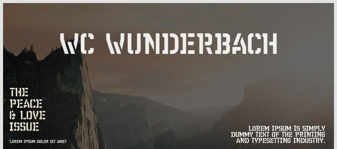 WC Wunderbach Font Family