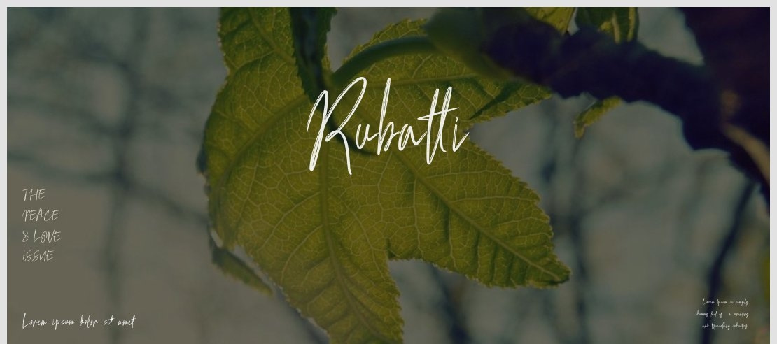 Rubatti Font