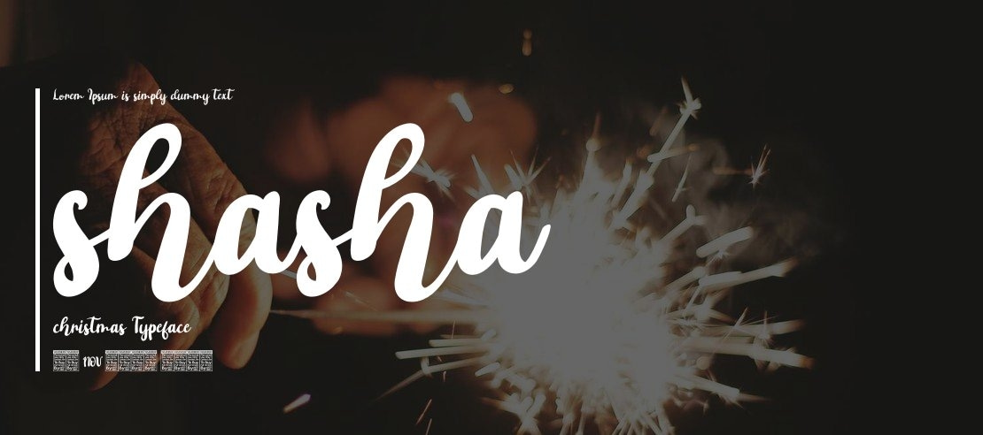 shasha christmas Font Family