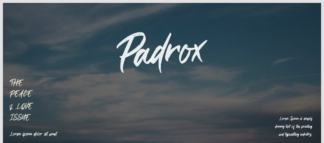 Padrox Font