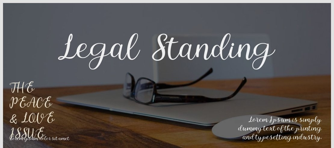 Legal Standing Font