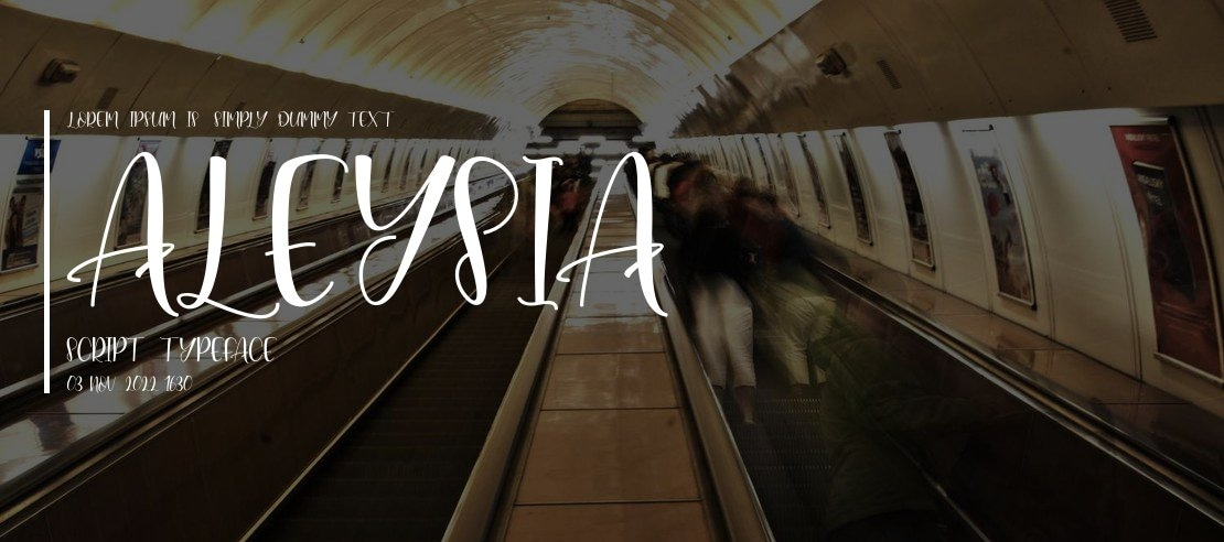 Aleysia Script Font