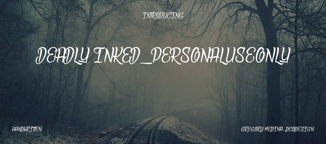 Deadly Inked_PersonalUseOnly Font