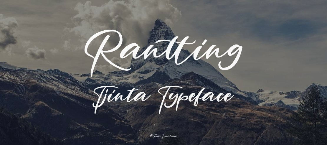 Rantting Tjinta Font
