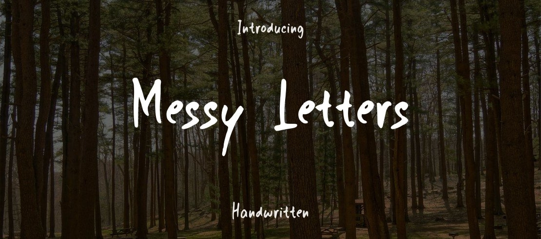 Messy Letters Font