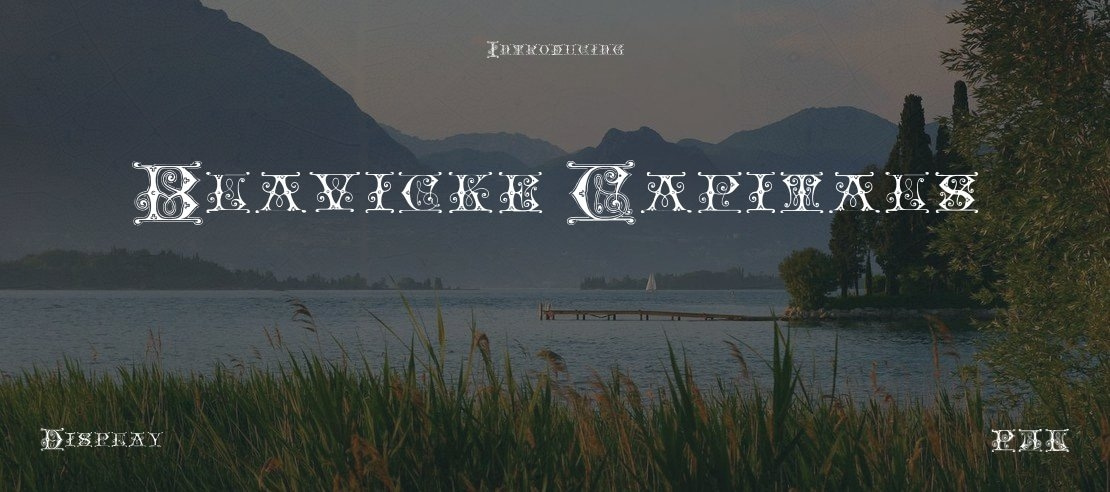 Blavicke Capitals Font