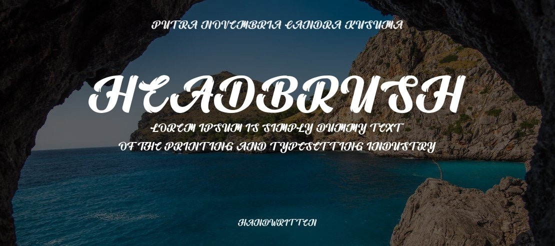 Headbrush Font