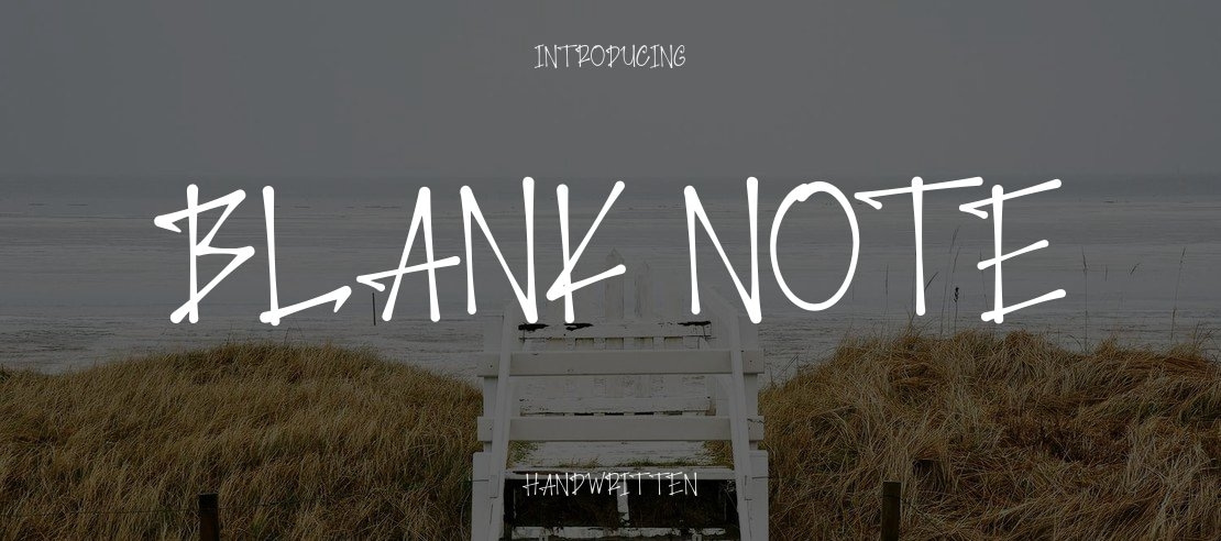 Blank Note Font