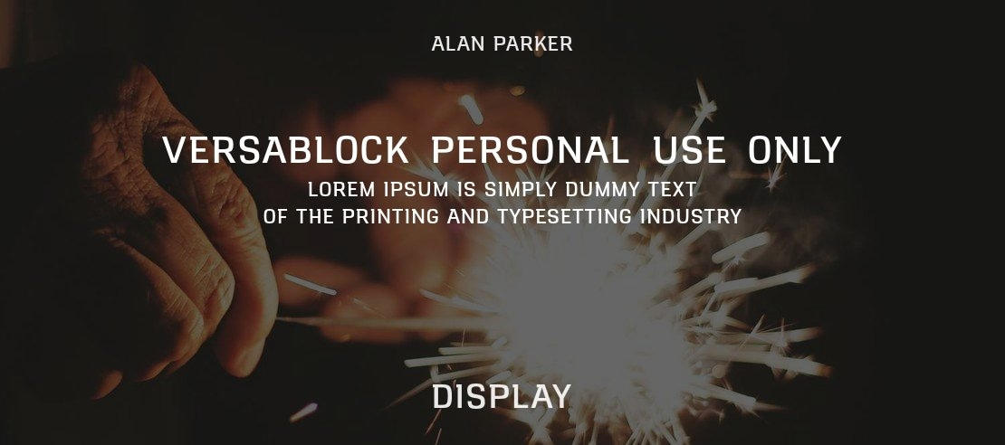 VersaBlock-Personal-Use-Only Font